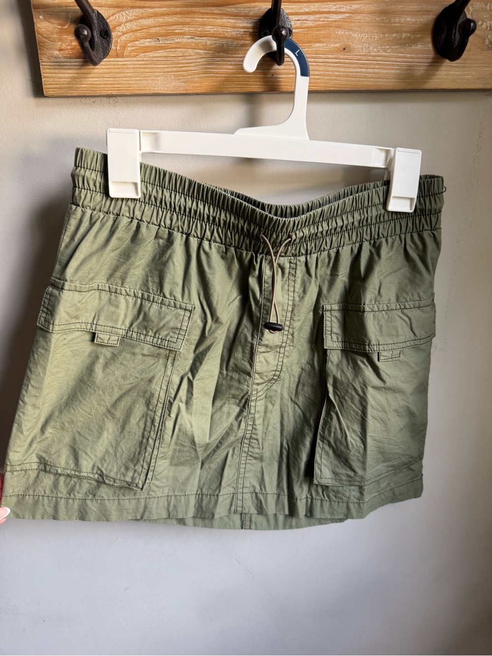 wild fable Olive Green Mini Skirt with Utility Pockets